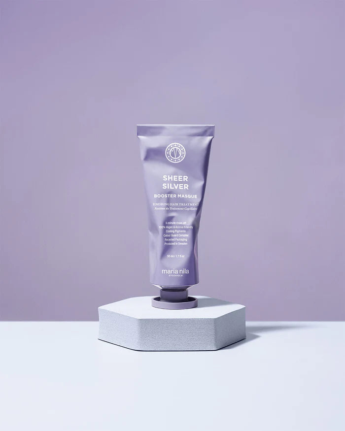 MARIA NILA Šviesiaplaukėms skirta greito poveikio kaukė – Sheer Silver Booster Masque 50ml