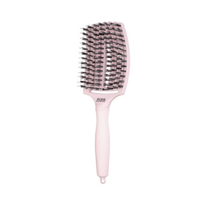 OLIVIA GARDEN FINGER BRUSH PASTEL PINK COMBO LARGE plaukų šepetys