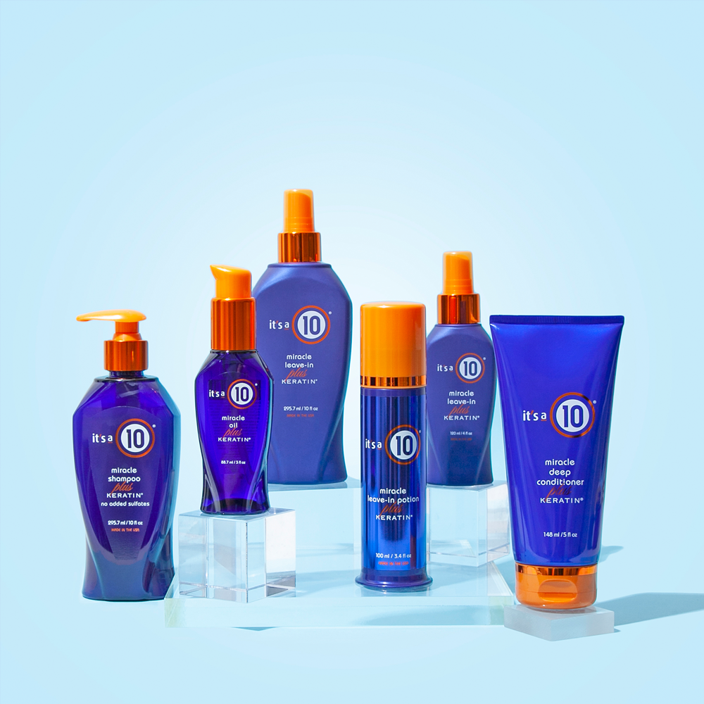 IT’S A 10 HAIRCARE Nenuskalaujamas kremas su keratinu – Miracle Leave-In Potion Plus KERATIN 100ml